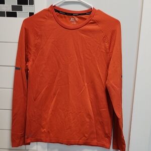 Russell Athletic Orange Long-Sleeve Performance Crew